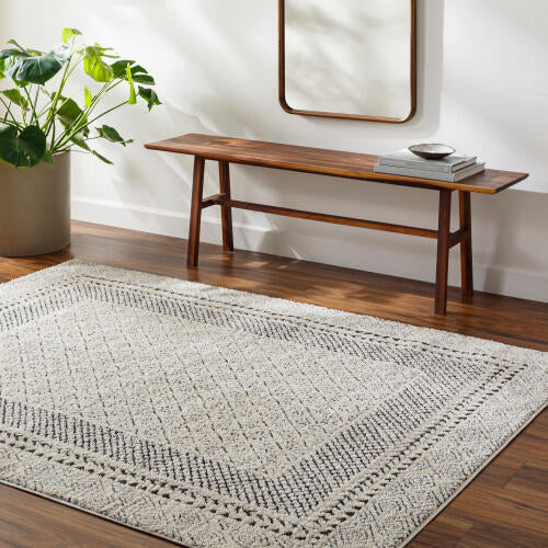 Livabliss Freud machinaal geweven vloerkleed — Ivoor / Houtskool | FEU-2301 - colour & pattern