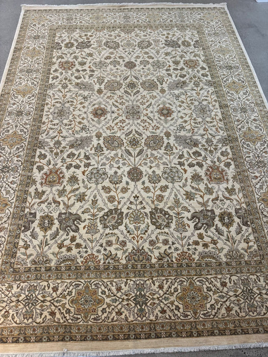 10'x14' handgeknoopt vloerkleed van 100% wol