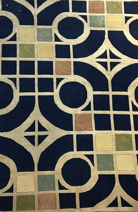 4'x6' Hand-Knotted Nepali Blue/Multi Area Rug – KB Rugs