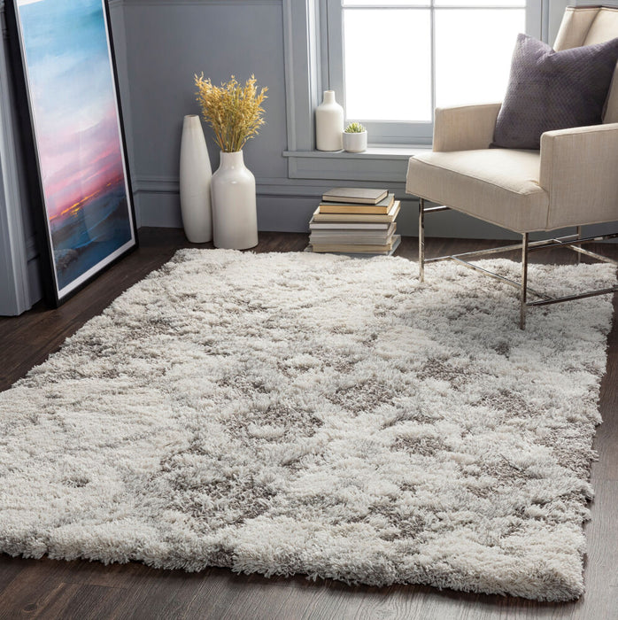 Alta Shag Machine Woven Rug — Off-White / Gray | ASG-2305