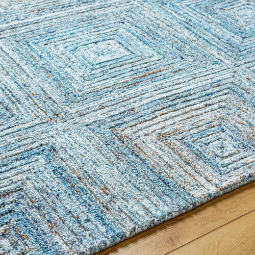 Calgary Handgemaakt Vloerkleed — Denim / Hemelsblauw | CGR-2301
