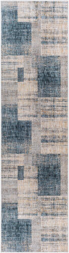 Livabliss Cardiff machinaal geweven vloerkleed — Blauw / Grijs | CDF-2312