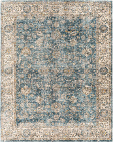 Livabliss Mirabel Machinaal Geweven Vloerkleed — Blauw / Beige | MBE-2305 - performance