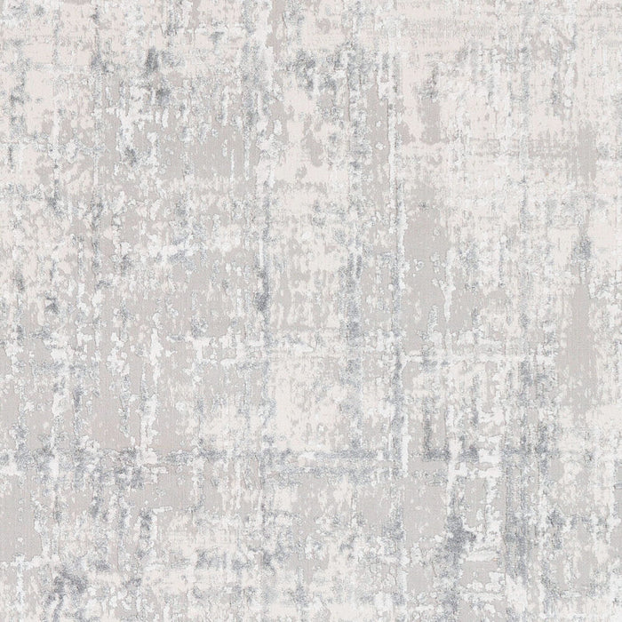 Aisha Machinaal Geweven Vloerkleed — Lichtgrijs / Off-White | AIS-2305