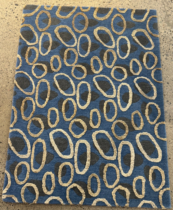 60x90 cm handgeknoopt Nepalees vloerkleed van 100% wol