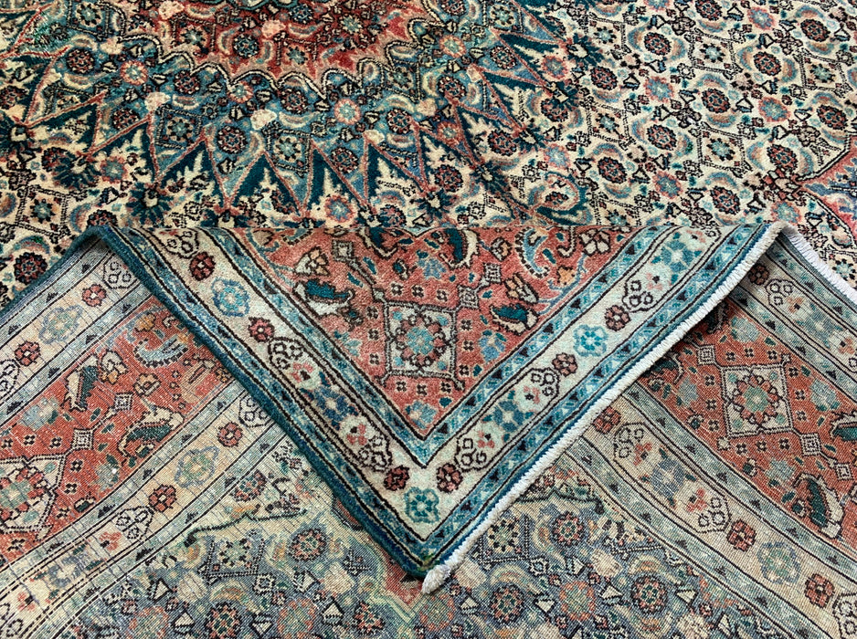7'x10' Hand-Knotted Persian Teal/Multi Area Rug – KB Rugs 