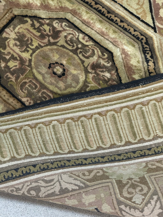 8’x10’ Hand-Knotted Persian-Style (Indo-Persian) Wool Area Rug- Multi/Green