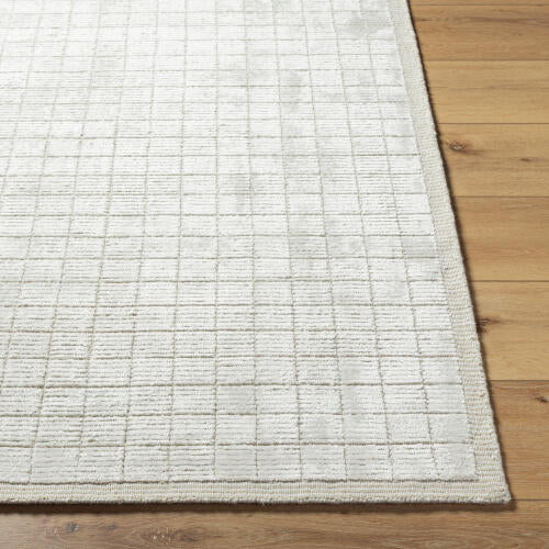 Carre Handgemaakt Vloerkleed — Lichtbeige / Crème | CCR-2300
