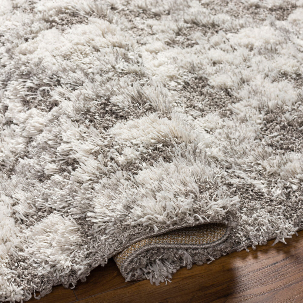 Alta Shag Machine Woven Rug — Off-White / Gray | ASG-2305 - construction