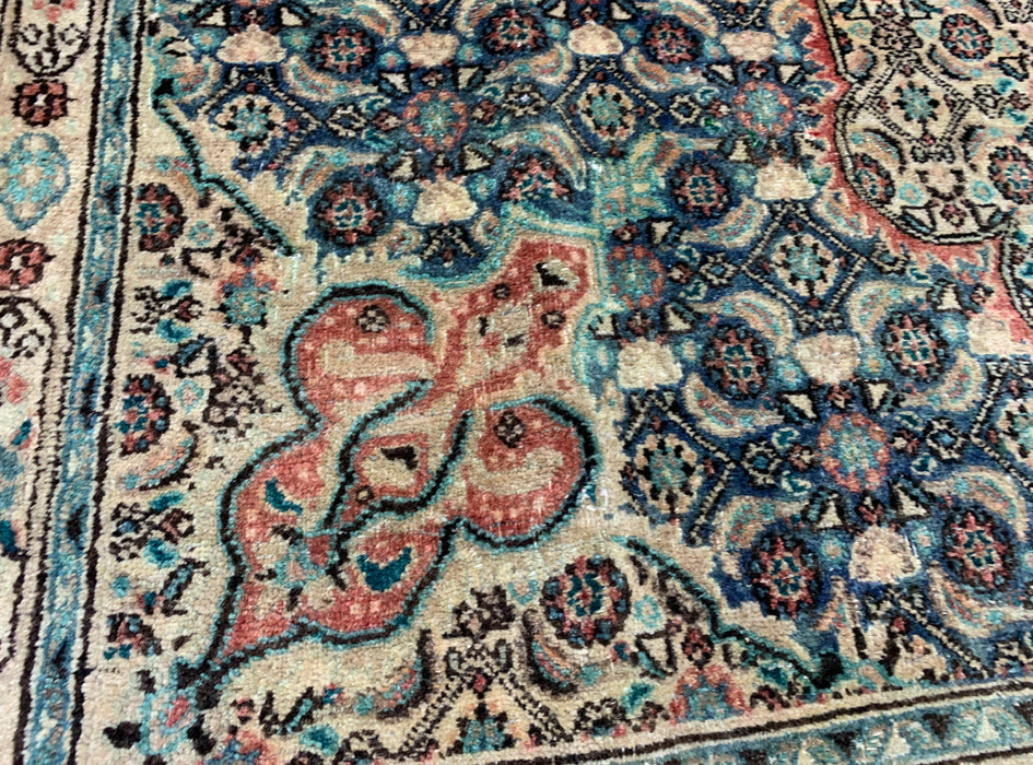 7'x10' Hand-Knotted Persian Teal/Multi Area Rug – KB Rugs 