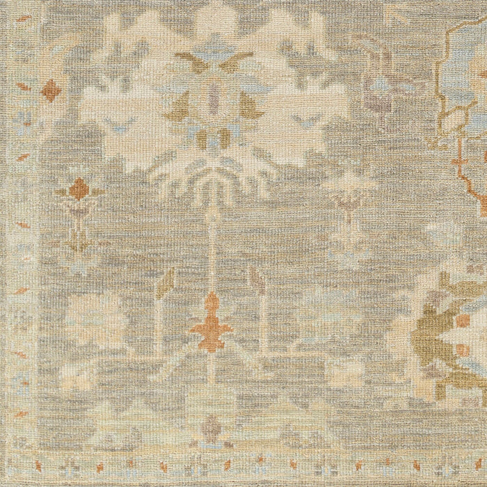 Anatalya handgemaakt wollen vloerkleed — Taupe / Blauw | AAT-2300