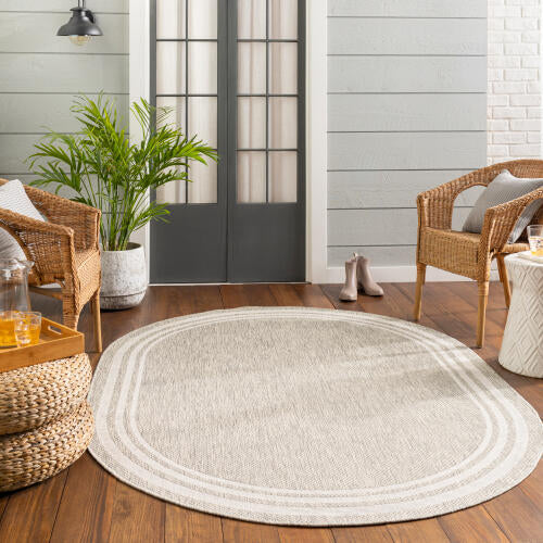 Livabliss Eagean Machinaal Geweven Vloerkleed — Lichtbeige | EAG-2366 - colour & pattern