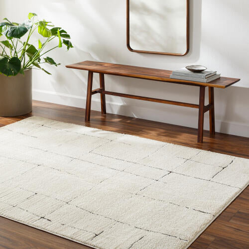 Livabliss Freud machinaal geweven vloerkleed — Ivoor / Zwart | FEU-2300 - colour & pattern