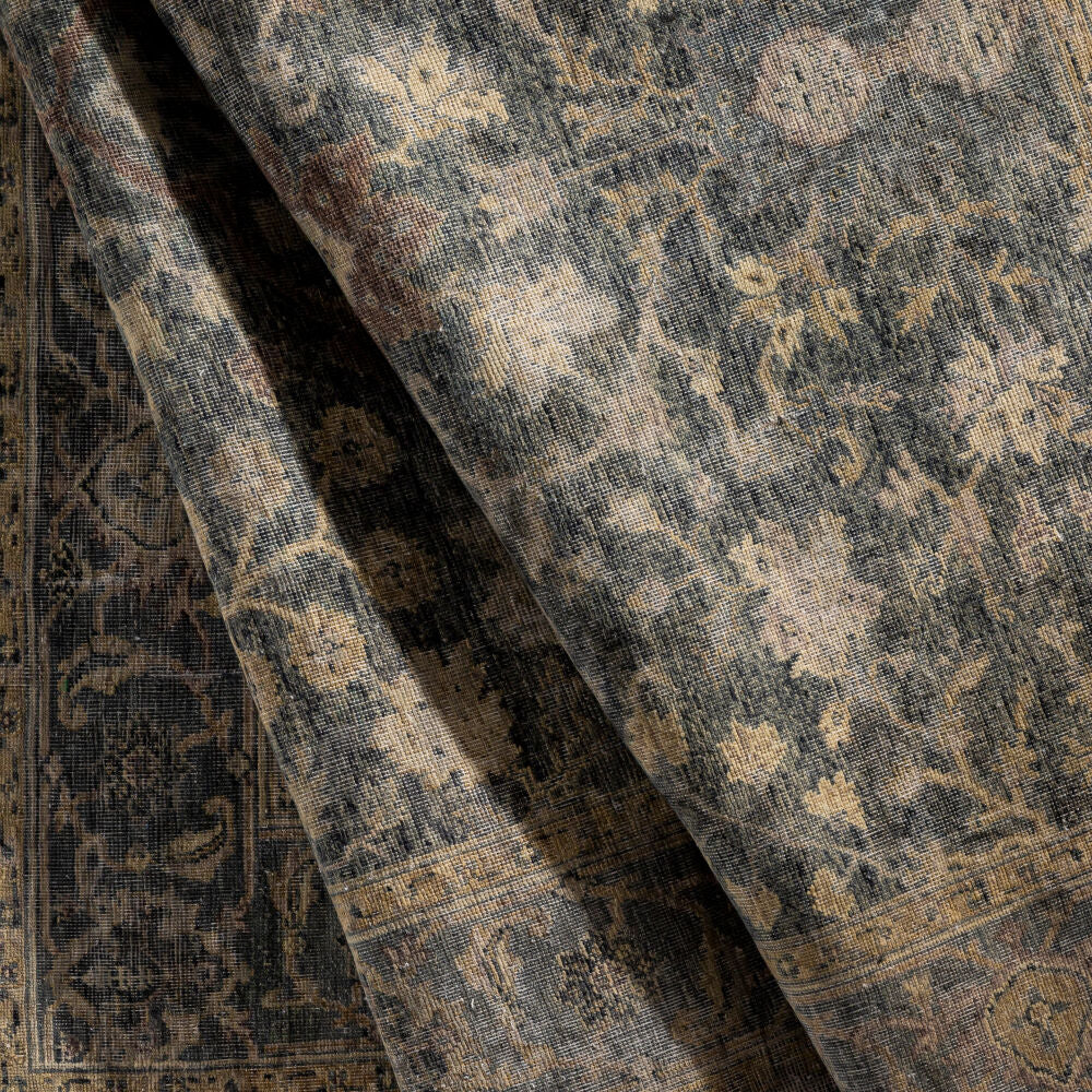 Anatolia Handgeknoopt Vloerkleed — Olijf / Mauve | ANY-2303 - construction