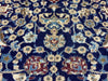 8'x10' Hand-Knotted Chobi Navy/Ivory Area Rug – KB Rugs
