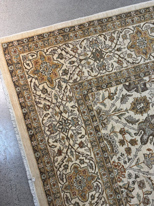 10'x14' handgeknoopt vloerkleed van 100% wol