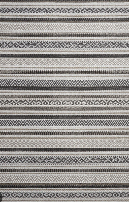 7'x10' Power-Loomed Contemporary Style Brown/Grey Rug – KB Rugs