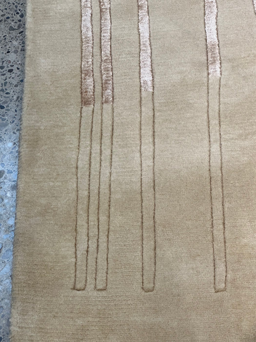 2'4" x 7'11" Nepalese zijde/wol handgeknoopt