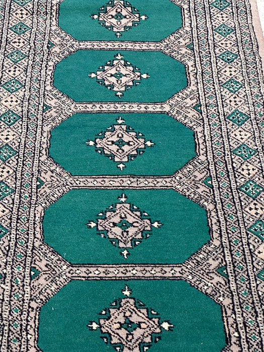 81 cm x 384 cm Bukhara 100% handgeknoopte wol