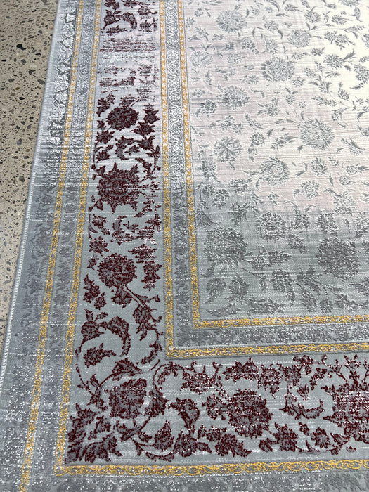 10'x13' Power-Loomed Persian Style Pink/Grey Area Rug – KB Rugs