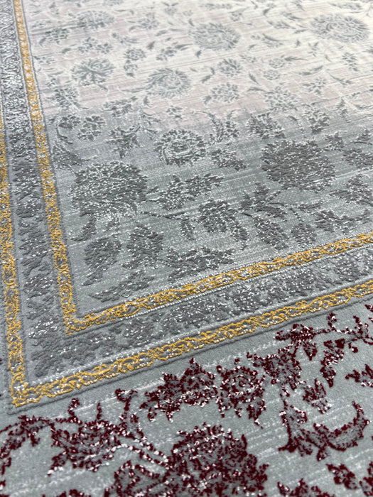 10'x13' Power-Loomed Persian Style Pink/Grey Area Rug – KB Rugs