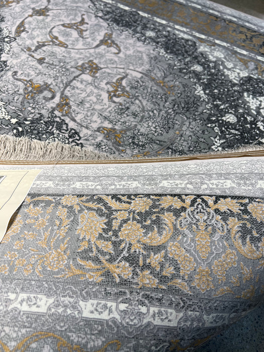 10'x13' Power-Loomed Persian Style Golden/Grey Area Rug – KB Rugs