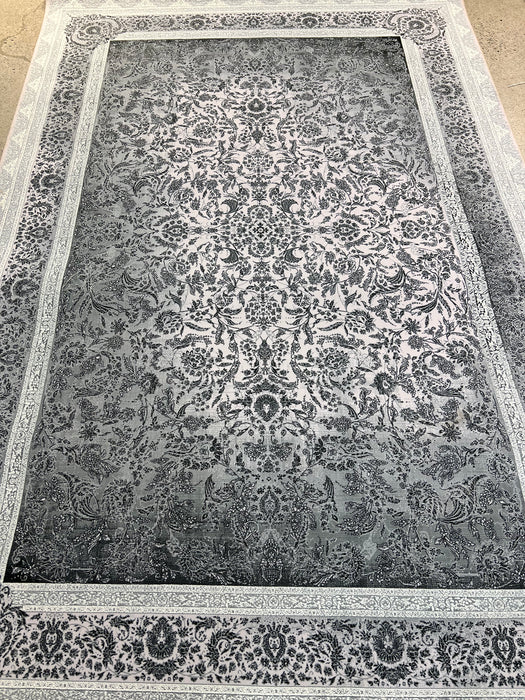 10'x13' Power-Loomed Persian Style White/Grey Area Rug – KB Rugs