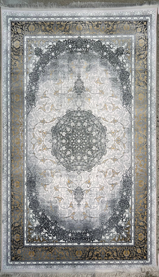 10'x13' Power-Loomed Persian Style Golden/Grey Area Rug – KB Rugs