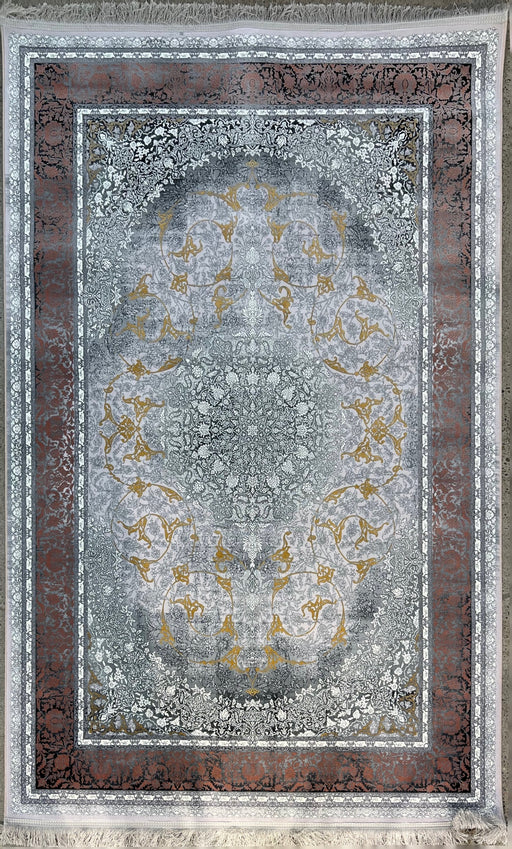 10'x13' Power-Loomed Persian Style Pink/Grey Area Rug – KB Rugs