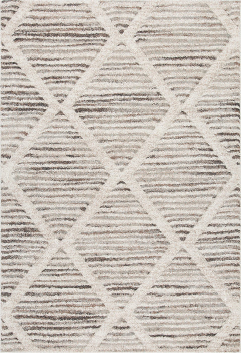 8'x10' Power-Loomed Modern Geometrical Style Brown/Beige Area Rug – KB Rugs