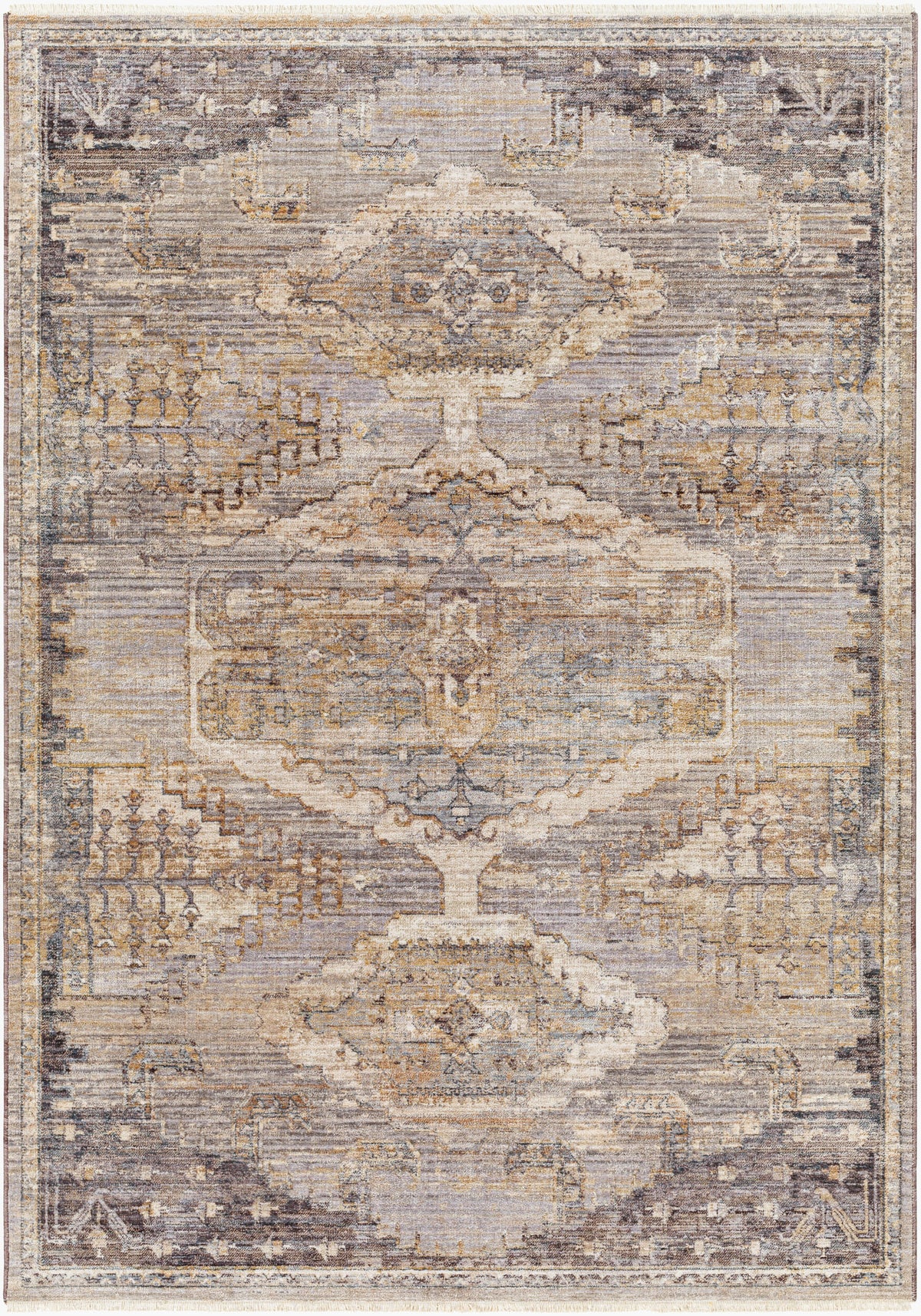 Aida Machinaal Geweven Vloerkleed — Beige / Taupe | AAD-2303 - performance