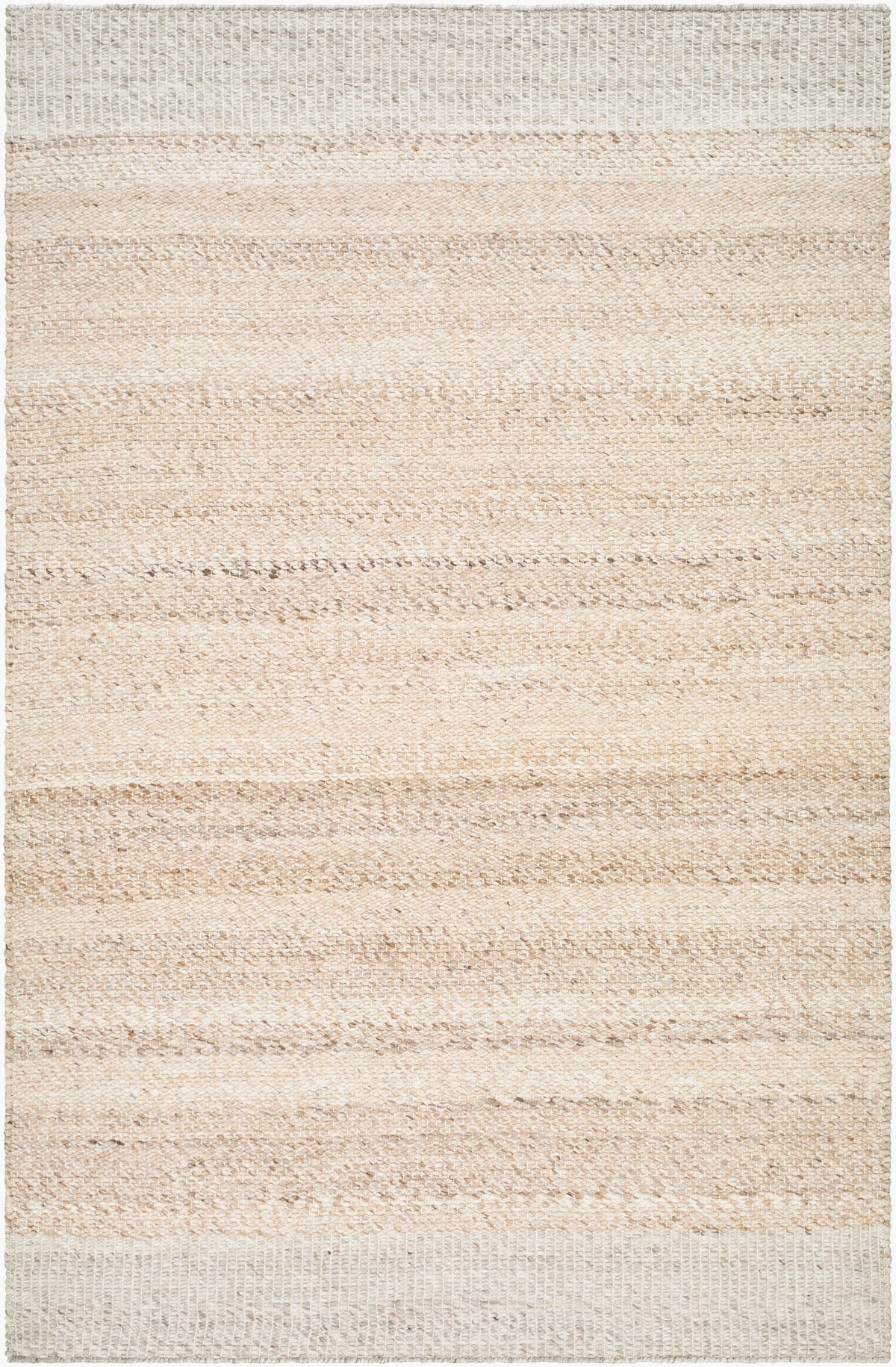 Abbey handgeweven wollen vloerkleed — Ivoor / Zand | ABB-2301 - performance