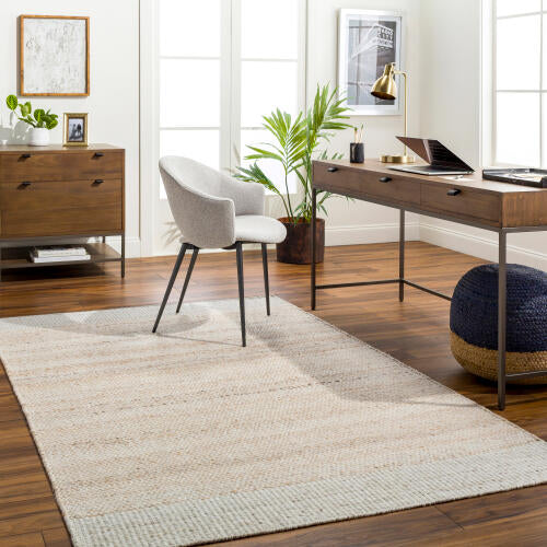 Abbey handgeweven wollen vloerkleed — Ivoor / Zand | ABB-2301 - colour & pattern