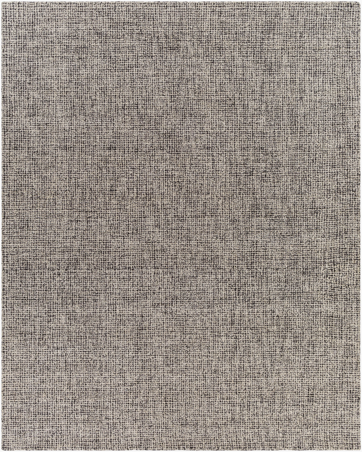 Aiden handgetuft vloerkleed van wol — Inktblauw, Houtskool | AEN-1002 - construction