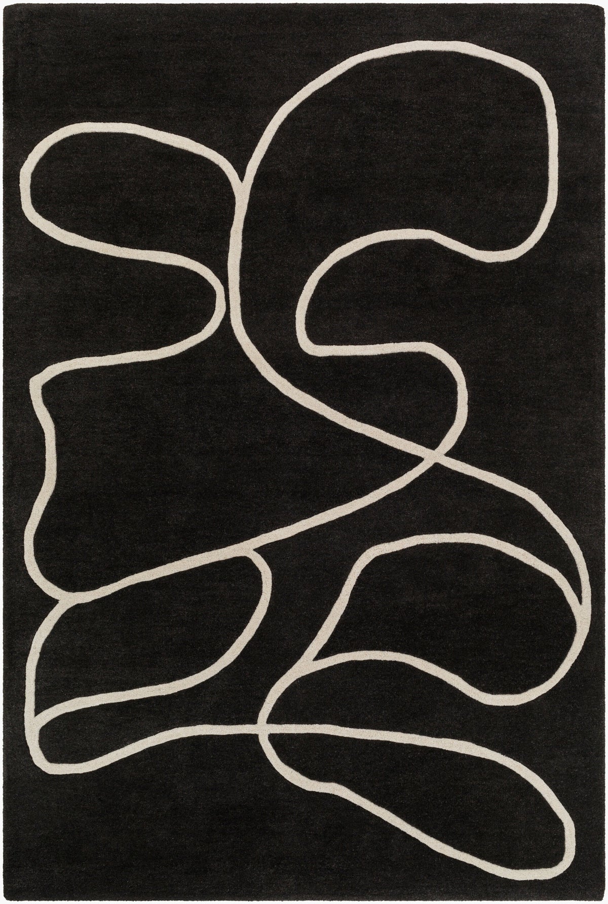 Jason Wu Lineage Wool Rug — Charcoal / Ivory | JSW-1008 - colour & pattern