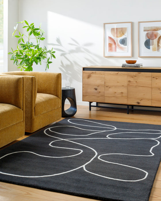 Jason Wu Lineage Wool Rug — Charcoal / Ivory | JSW-1008