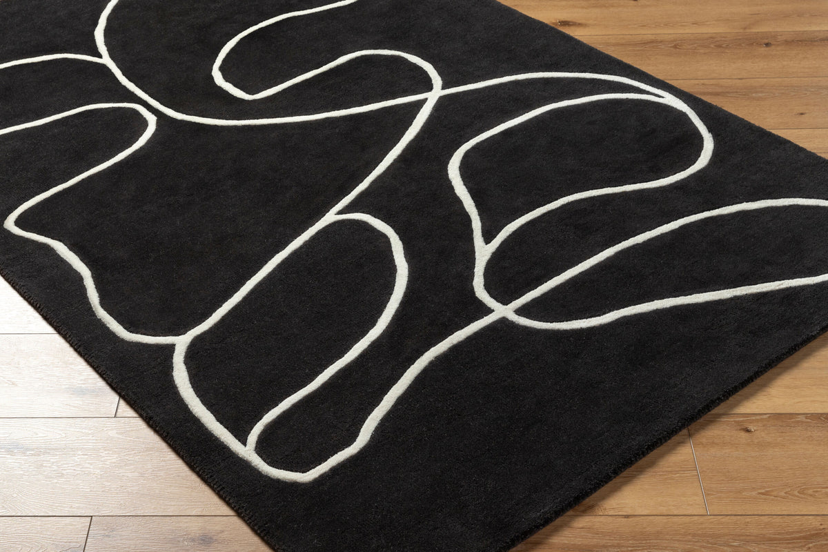 Jason Wu Lineage Wool Rug — Charcoal / Ivory | JSW-1008 - performance