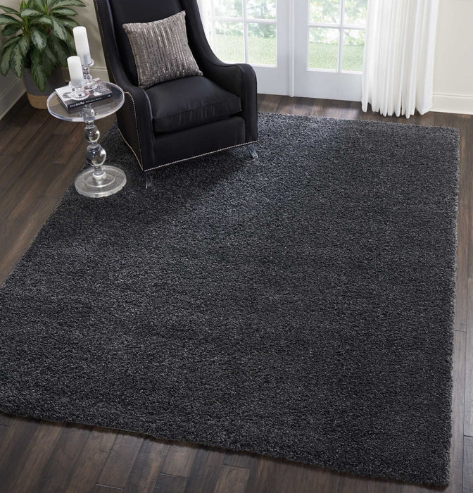 Malibu Shag MSG01 Vloerkleed – Donkergrijs – 244 cm x 335 cm