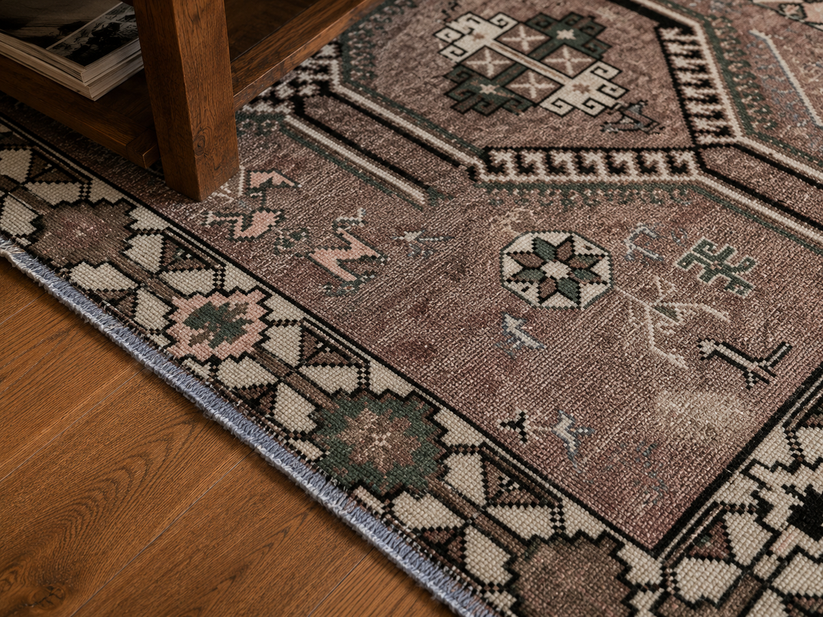 Handgemaakt Perzisch wollen vloerkleed 210x300 cm wool texture and pattern detail