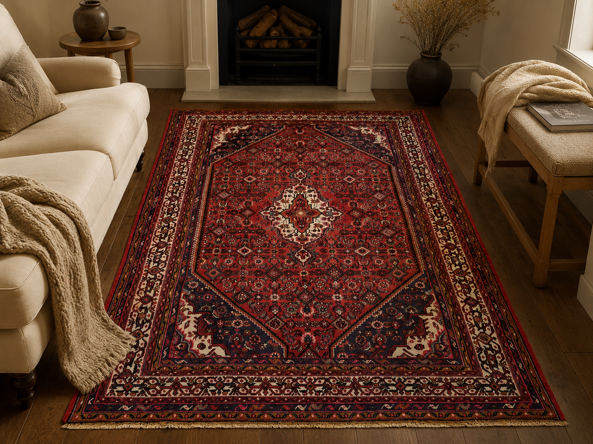 Handgemaakt Perzisch wollen vloerkleed 210x300 cm room styling example