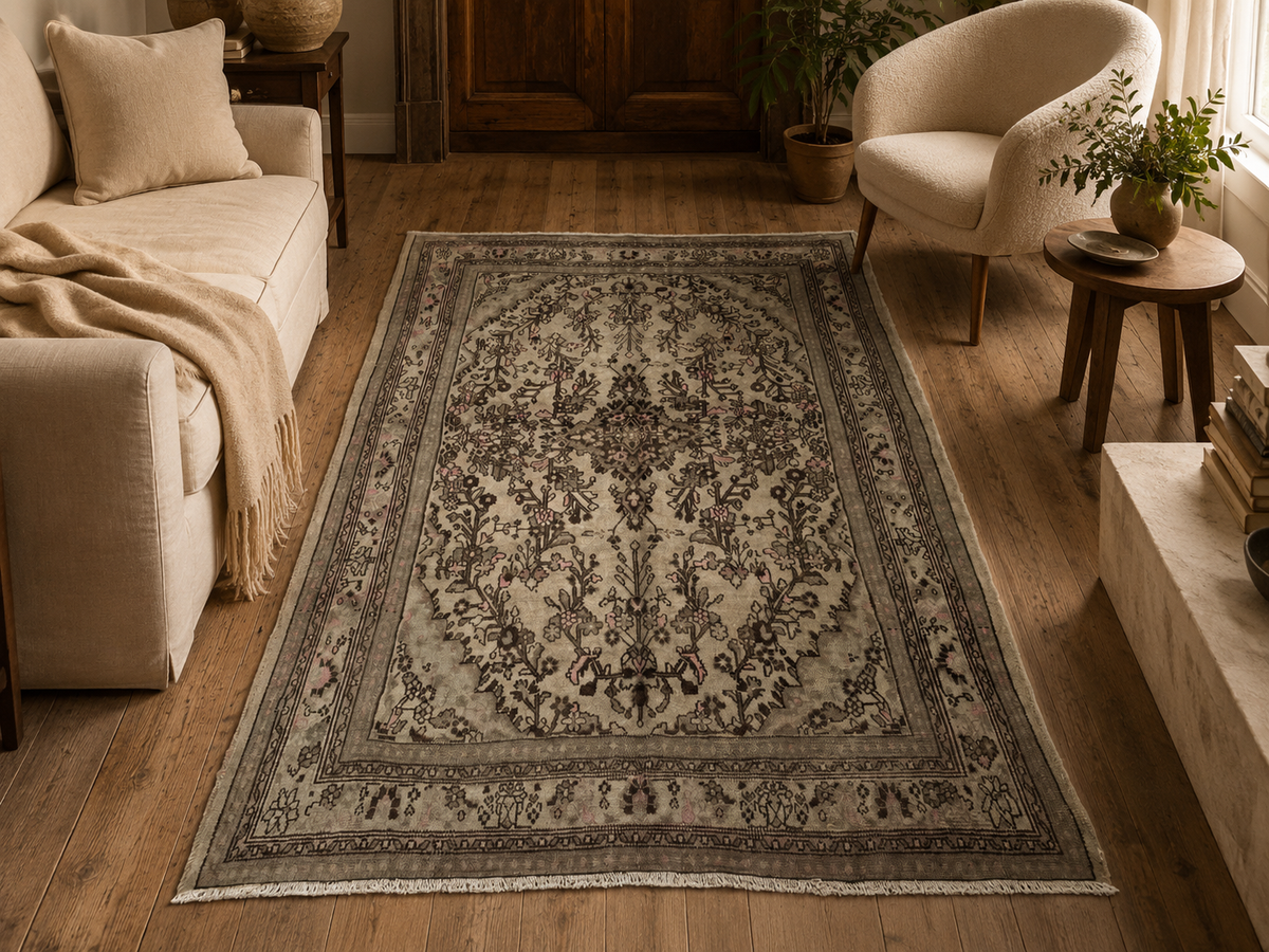 Handgemaakt Perzisch wollen vloerkleed 210x300 cm room styling example