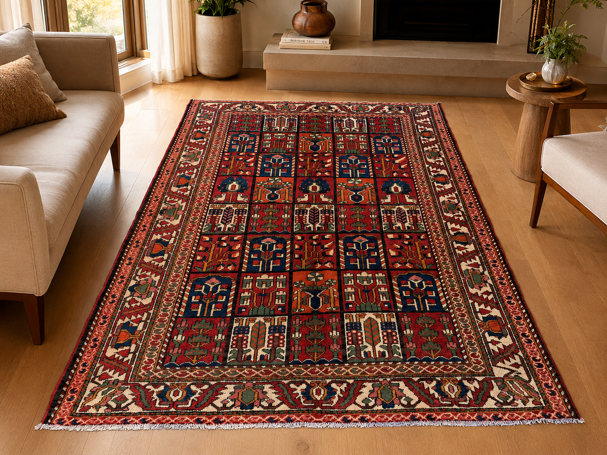 Handgemaakt Perzisch wollen karpet 213x305 room styling example