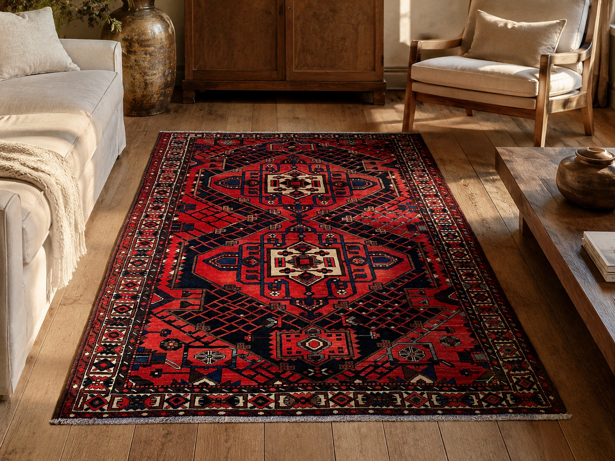 Handgemaakt Perzisch wollen vloerkleed 215x305 cm room styling example