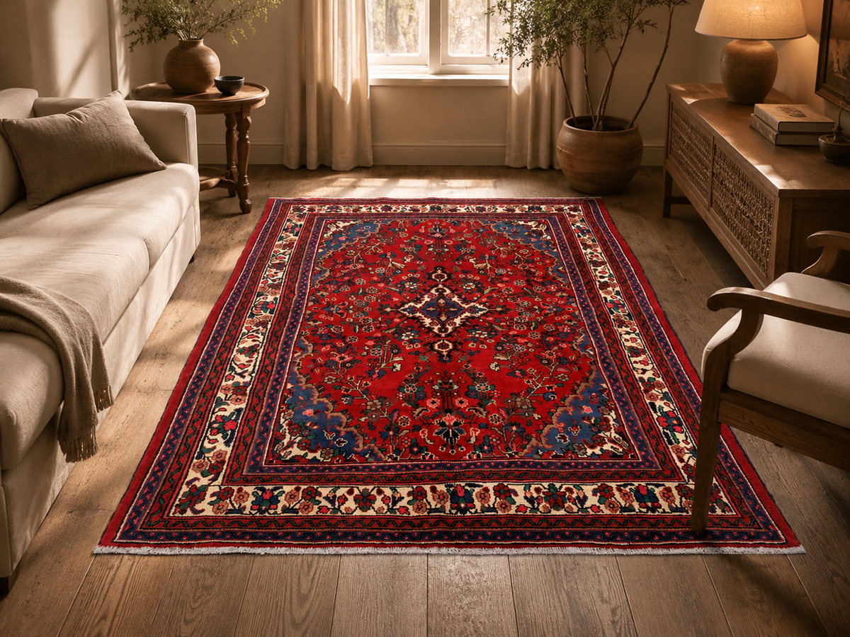 10'0 x 6'10 Handgeknoopt Perzisch wollen vloerkleed room styling example