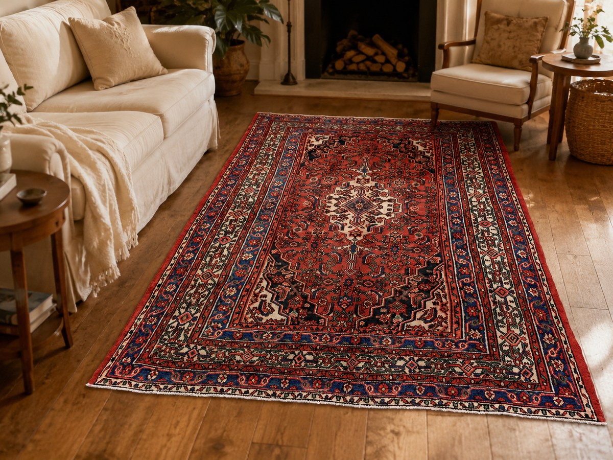 Handgemaakt Perzisch wollen vloerkleed 210x300 cm room styling example