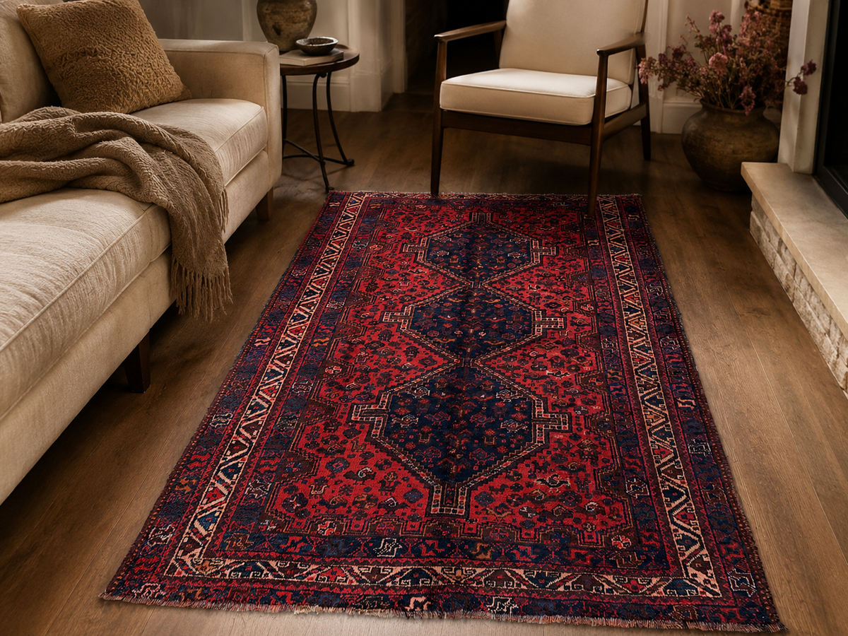 Handgemaakt Perzisch wollen vloerkleed 210x300 cm room styling example