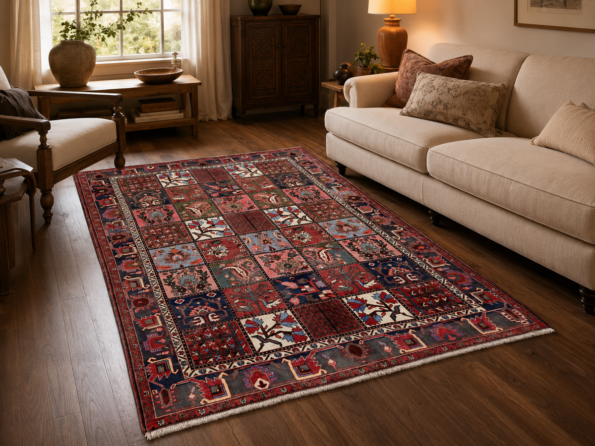 Handgemaakt Perzisch wollen vloerkleed 215x305 cm room styling example