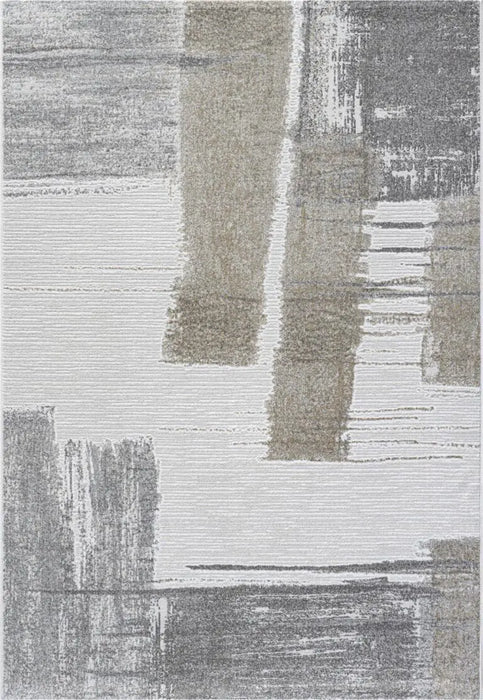8'X10' High-Graded Polyester Modern Abstract Style Area Rug- Brown/Grey (Power-Loomed) (Copy)