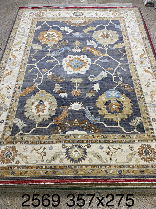 9'x12' Hand-Knotted Oushak Multi/Grey Area Rug – KB Rugs