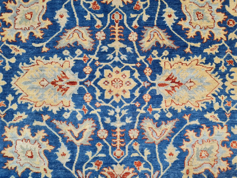 6'x9' Hand-Knotted Chobi Blue/Beige Area Rug – KB Rugs
